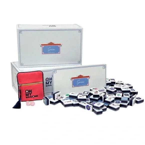 Oh My Mahjong Preppy Soirée Tiles New in Box - Picture 1 of 7